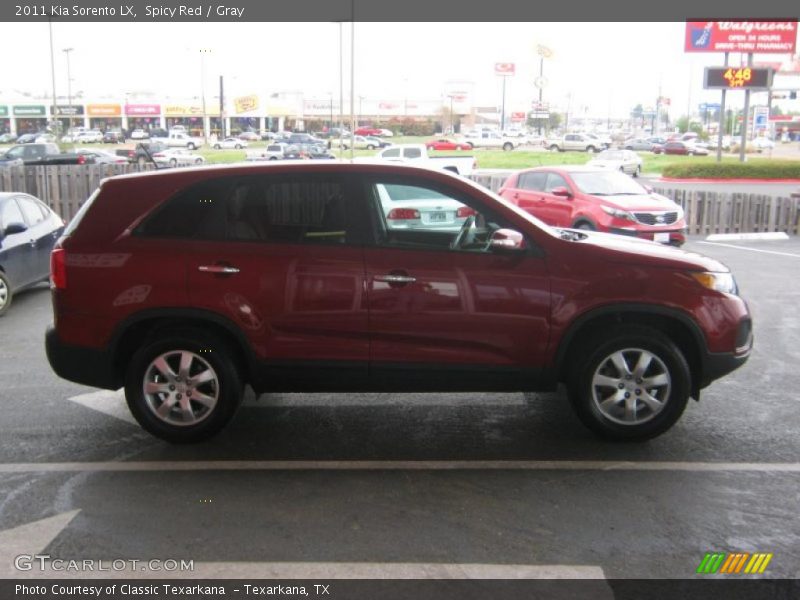 Spicy Red / Gray 2011 Kia Sorento LX