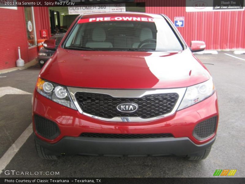Spicy Red / Gray 2011 Kia Sorento LX