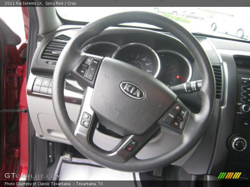 Spicy Red / Gray 2011 Kia Sorento LX