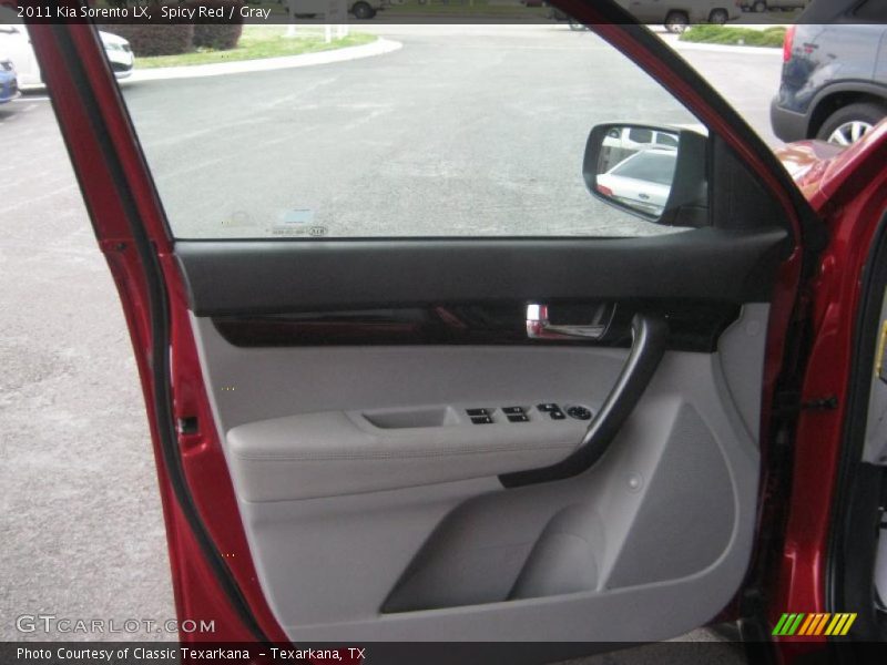 Spicy Red / Gray 2011 Kia Sorento LX