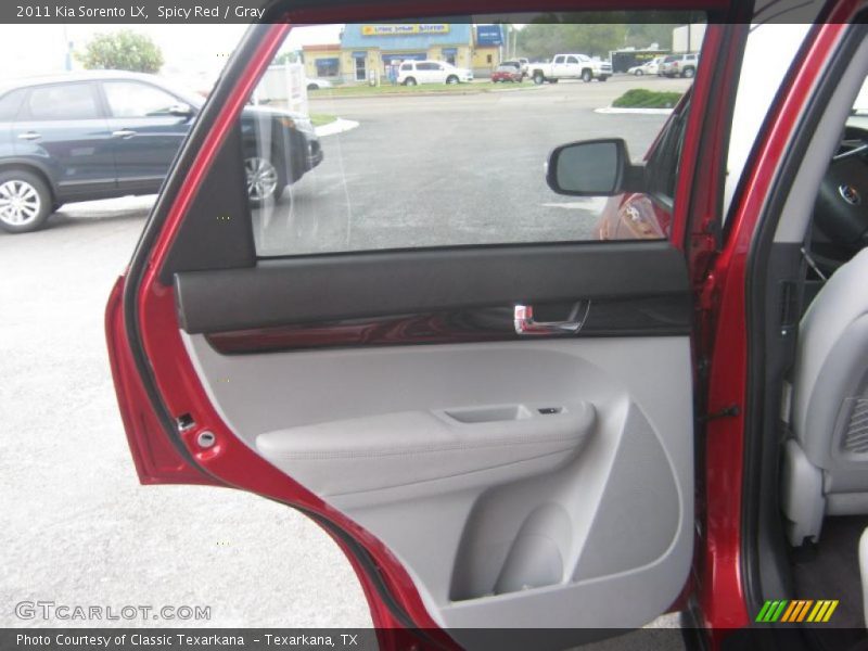Spicy Red / Gray 2011 Kia Sorento LX