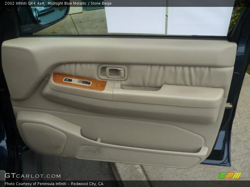 Midnight Blue Metallic / Stone Beige 2002 Infiniti QX4 4x4