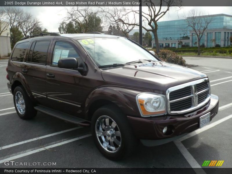 Deep Molten Red Pearl / Medium Slate Gray 2005 Dodge Durango Limited 4x4