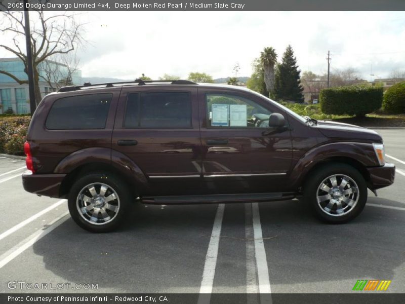Deep Molten Red Pearl / Medium Slate Gray 2005 Dodge Durango Limited 4x4