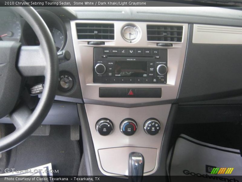 Stone White / Dark Khaki/Light Graystone 2010 Chrysler Sebring Touring Sedan