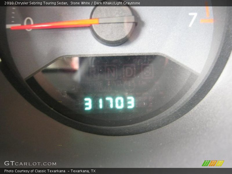 Stone White / Dark Khaki/Light Graystone 2010 Chrysler Sebring Touring Sedan