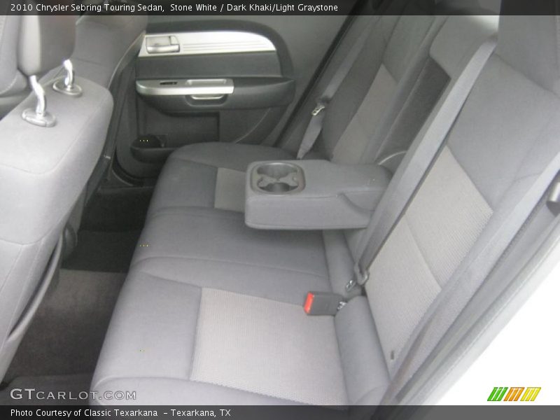 Stone White / Dark Khaki/Light Graystone 2010 Chrysler Sebring Touring Sedan