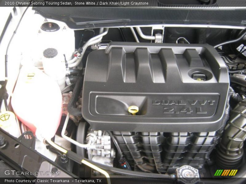 Stone White / Dark Khaki/Light Graystone 2010 Chrysler Sebring Touring Sedan