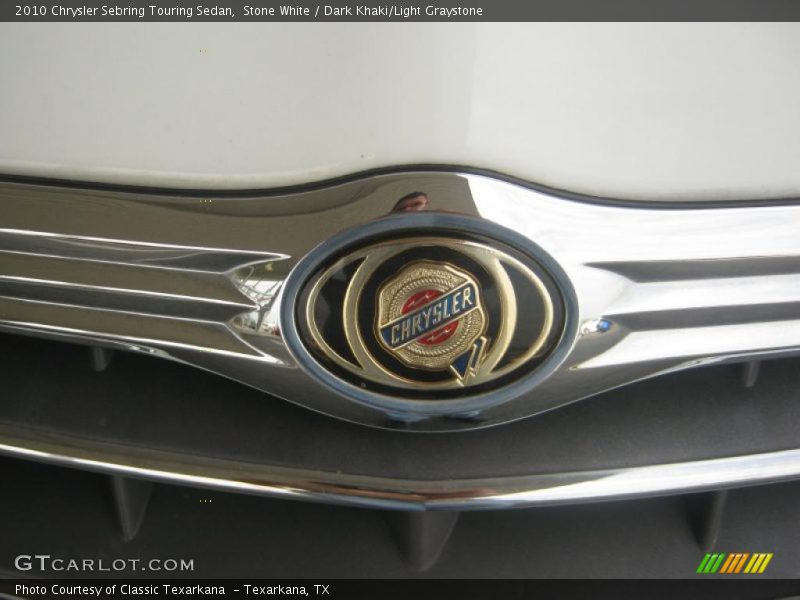 Stone White / Dark Khaki/Light Graystone 2010 Chrysler Sebring Touring Sedan