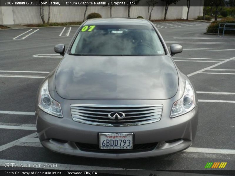 Platinum Graphite Metallic / Graphite Black 2007 Infiniti G 35 S Sport Sedan
