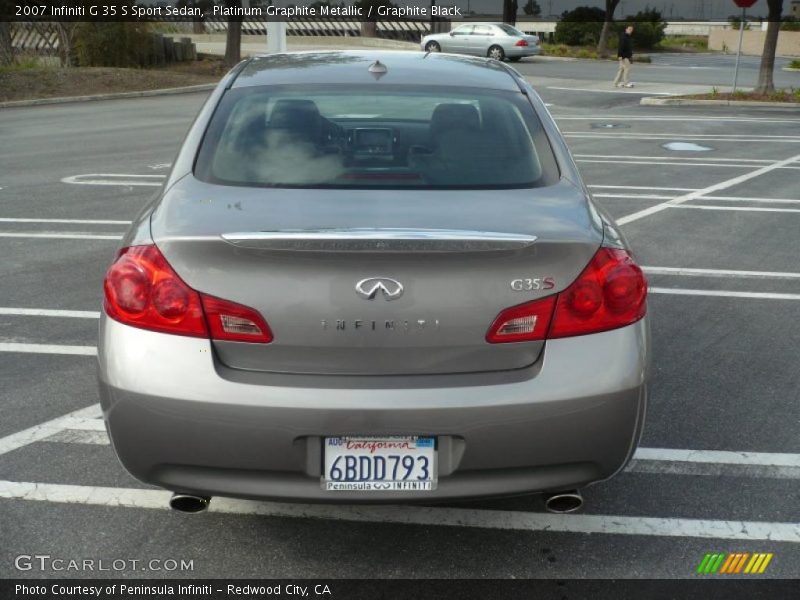  2007 G 35 S Sport Sedan Platinum Graphite Metallic