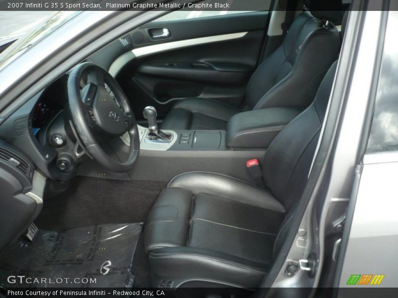  2007 G 35 S Sport Sedan Graphite Black Interior