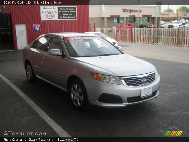 Bright Silver / Beige 2010 Kia Optima LX
