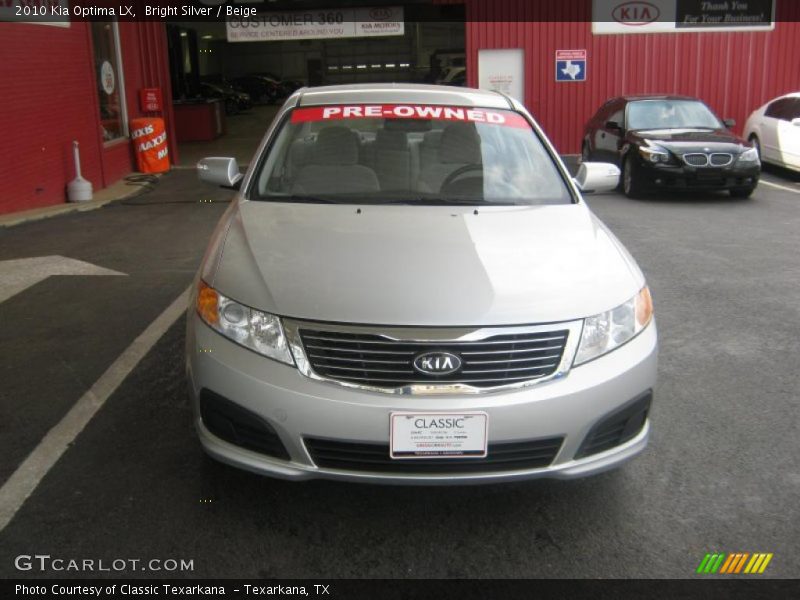 Bright Silver / Beige 2010 Kia Optima LX