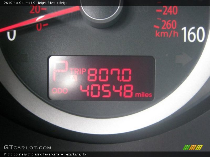 Bright Silver / Beige 2010 Kia Optima LX