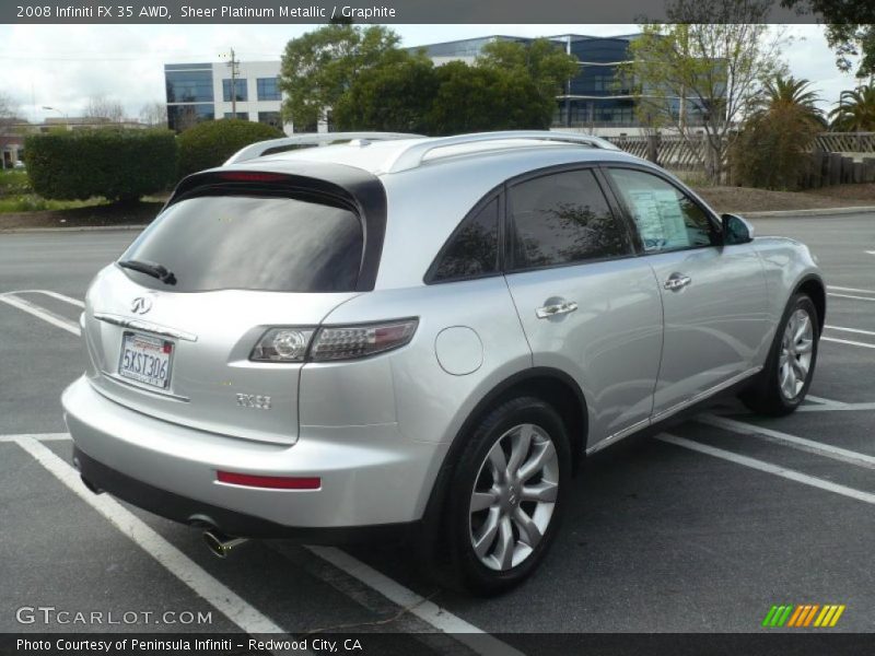Sheer Platinum Metallic / Graphite 2008 Infiniti FX 35 AWD