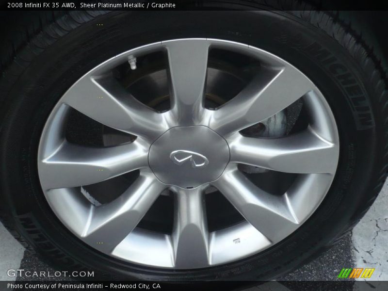 Sheer Platinum Metallic / Graphite 2008 Infiniti FX 35 AWD