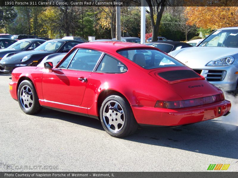 Guards Red / Cashmere Beige 1991 Porsche 911 Carrera 2 Coupe