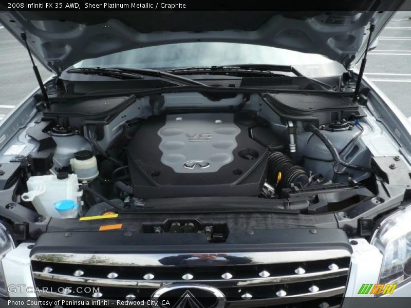 Sheer Platinum Metallic / Graphite 2008 Infiniti FX 35 AWD