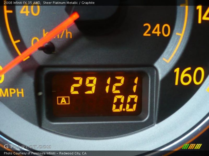 Sheer Platinum Metallic / Graphite 2008 Infiniti FX 35 AWD
