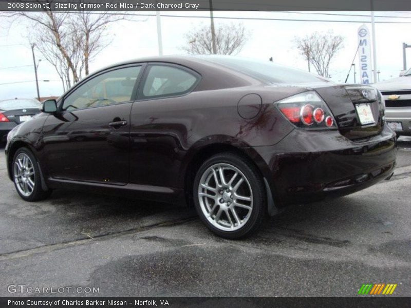 Sizzling Crimson Red Mica / Dark Charcoal Gray 2008 Scion tC