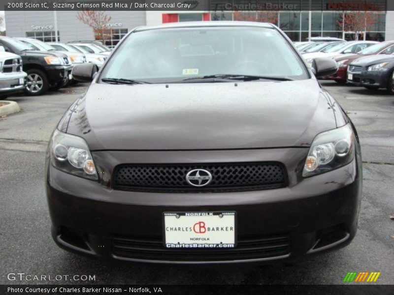 Sizzling Crimson Red Mica / Dark Charcoal Gray 2008 Scion tC