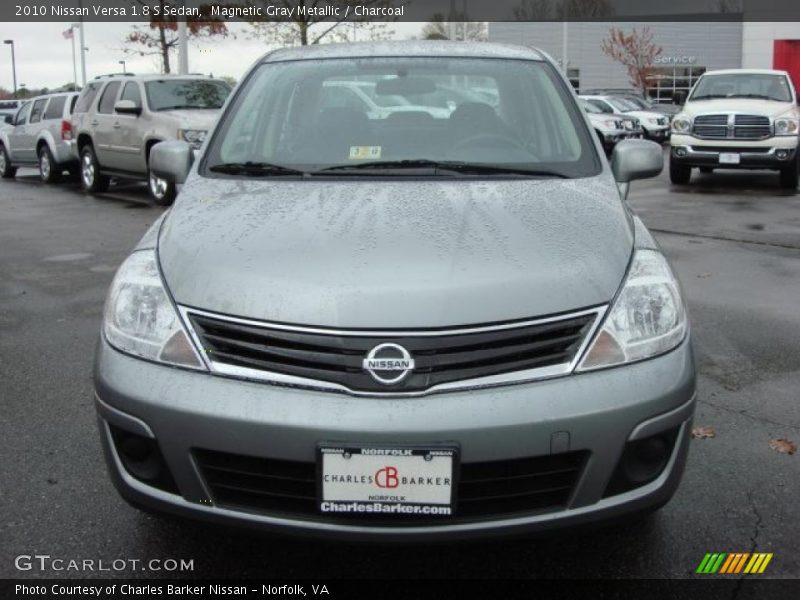 Magnetic Gray Metallic / Charcoal 2010 Nissan Versa 1.8 S Sedan