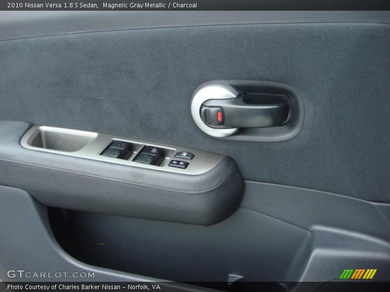Magnetic Gray Metallic / Charcoal 2010 Nissan Versa 1.8 S Sedan