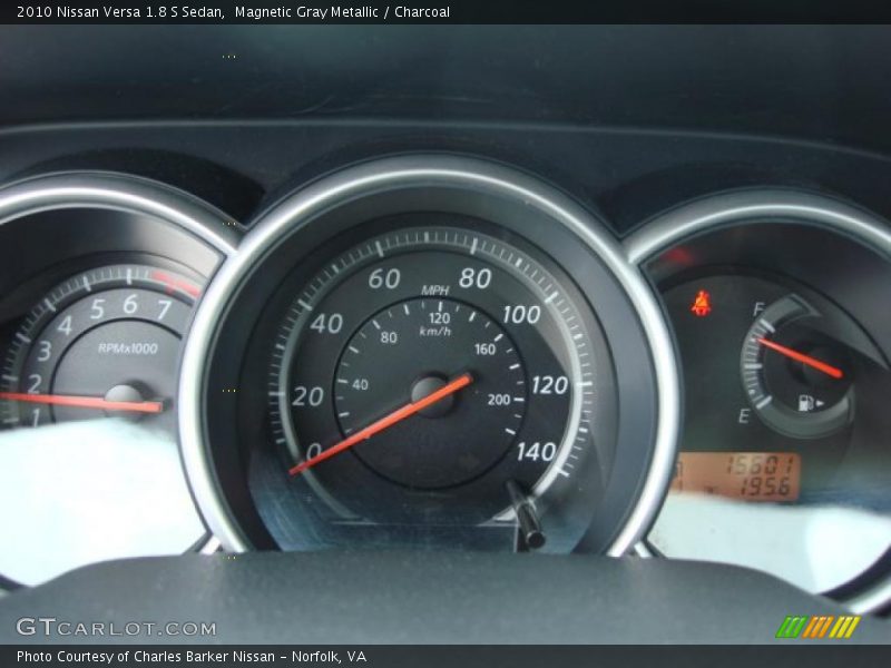 Magnetic Gray Metallic / Charcoal 2010 Nissan Versa 1.8 S Sedan