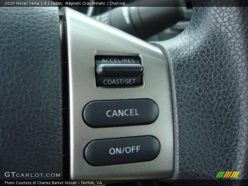 Magnetic Gray Metallic / Charcoal 2010 Nissan Versa 1.8 S Sedan