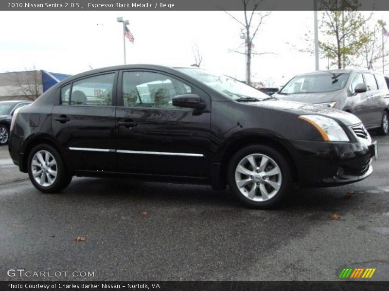 Espresso Black Metallic / Beige 2010 Nissan Sentra 2.0 SL