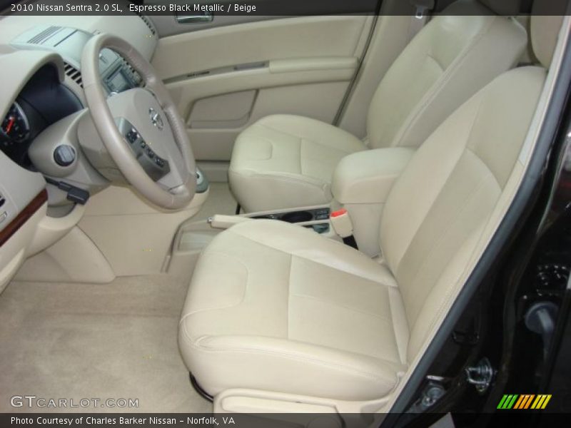 Espresso Black Metallic / Beige 2010 Nissan Sentra 2.0 SL