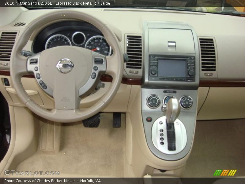 Espresso Black Metallic / Beige 2010 Nissan Sentra 2.0 SL