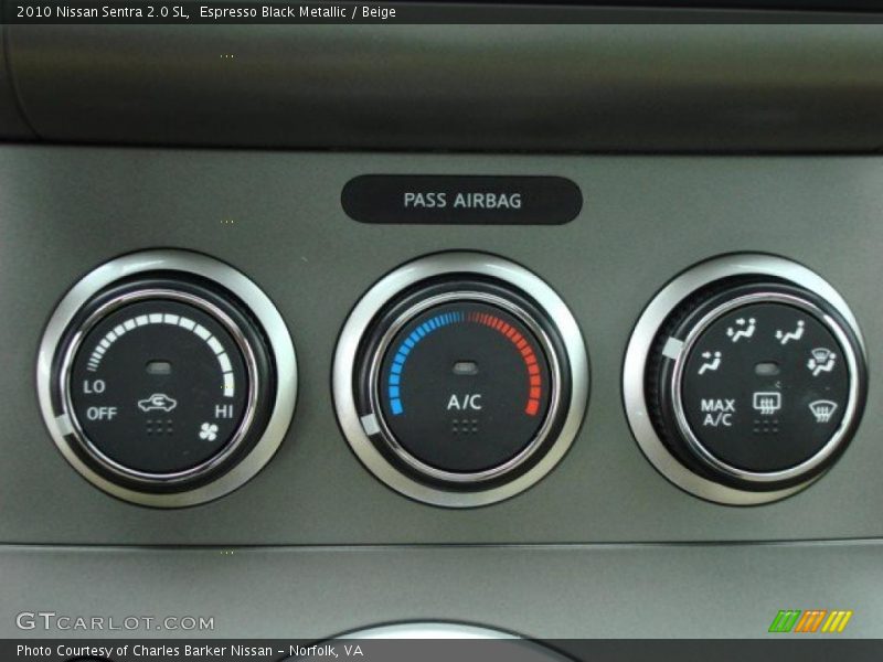 Espresso Black Metallic / Beige 2010 Nissan Sentra 2.0 SL