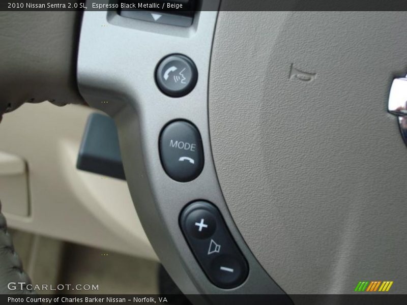 Espresso Black Metallic / Beige 2010 Nissan Sentra 2.0 SL