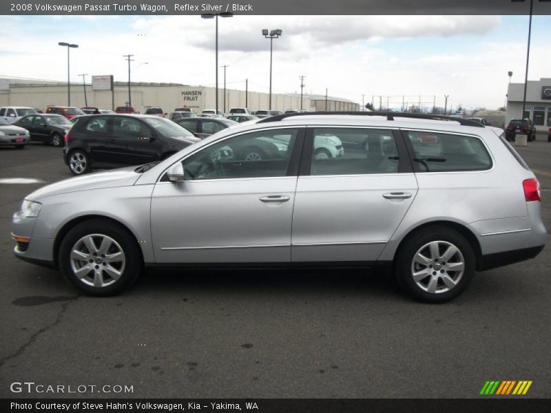 Reflex Silver / Black 2008 Volkswagen Passat Turbo Wagon