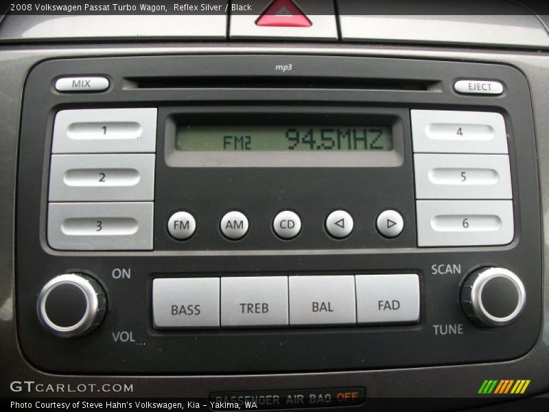 Reflex Silver / Black 2008 Volkswagen Passat Turbo Wagon