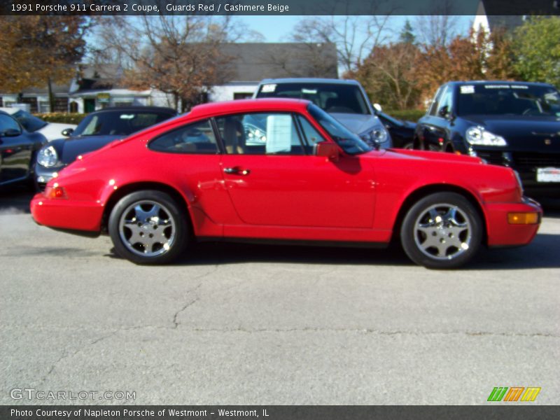 Guards Red / Cashmere Beige 1991 Porsche 911 Carrera 2 Coupe
