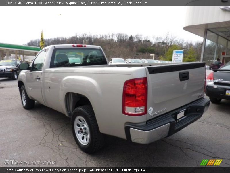 Silver Birch Metallic / Dark Titanium 2009 GMC Sierra 1500 Work Truck Regular Cab