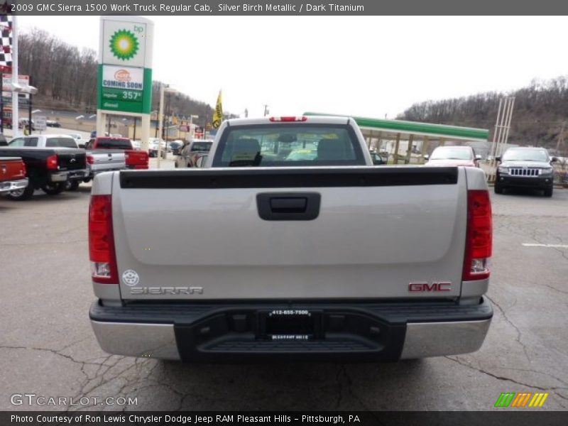 Silver Birch Metallic / Dark Titanium 2009 GMC Sierra 1500 Work Truck Regular Cab