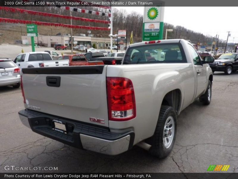 Silver Birch Metallic / Dark Titanium 2009 GMC Sierra 1500 Work Truck Regular Cab
