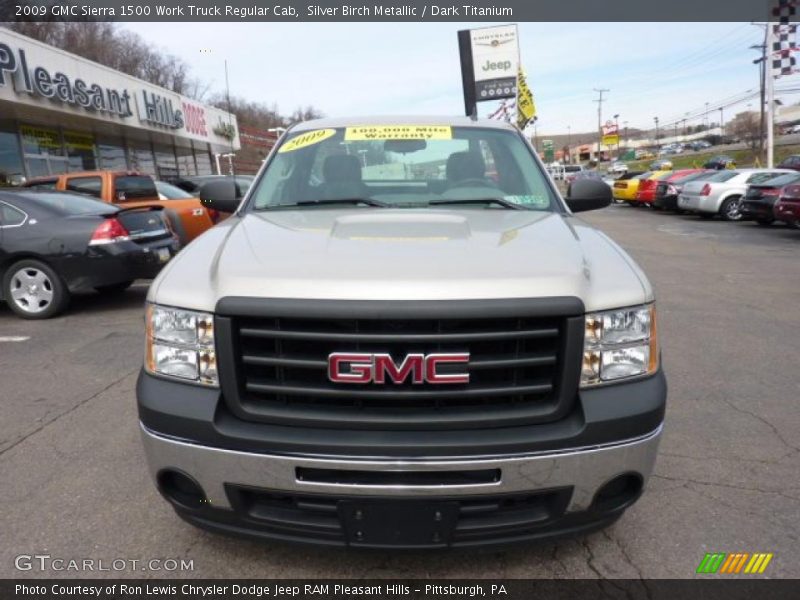 Silver Birch Metallic / Dark Titanium 2009 GMC Sierra 1500 Work Truck Regular Cab