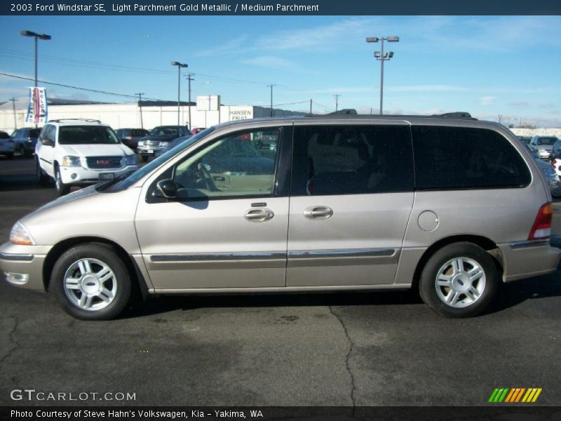 Light Parchment Gold Metallic / Medium Parchment 2003 Ford Windstar SE