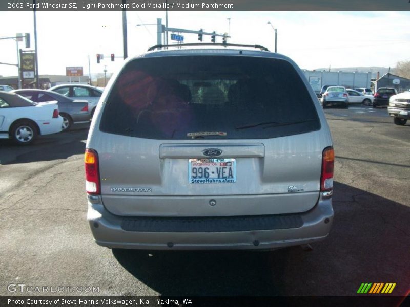 Light Parchment Gold Metallic / Medium Parchment 2003 Ford Windstar SE