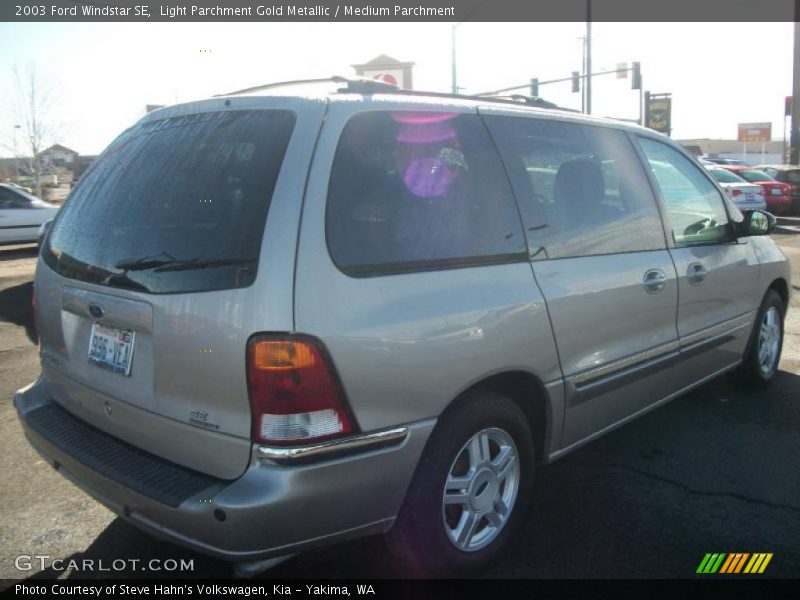 Light Parchment Gold Metallic / Medium Parchment 2003 Ford Windstar SE