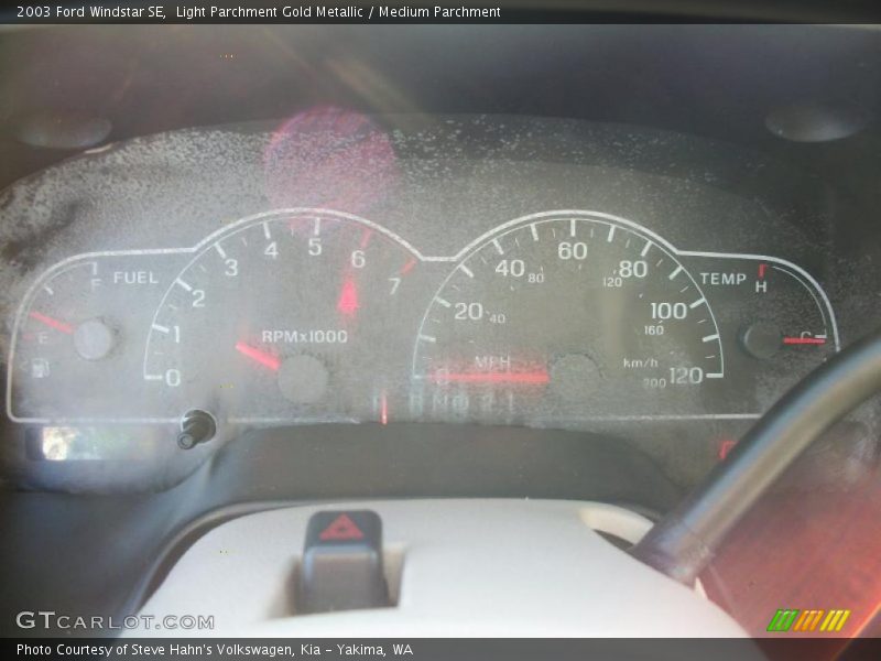 Light Parchment Gold Metallic / Medium Parchment 2003 Ford Windstar SE