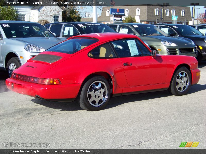 Guards Red / Cashmere Beige 1991 Porsche 911 Carrera 2 Coupe
