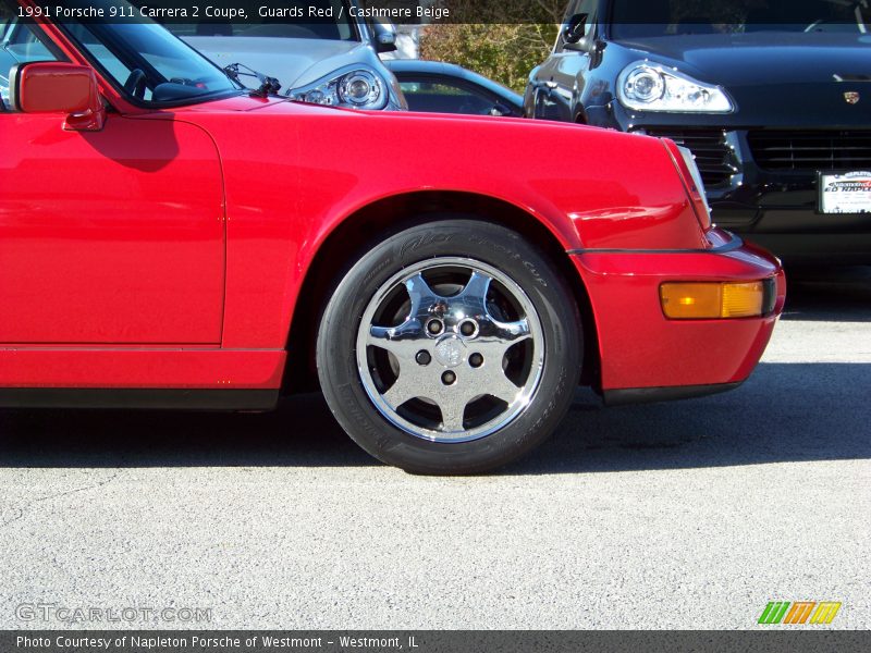 Guards Red / Cashmere Beige 1991 Porsche 911 Carrera 2 Coupe