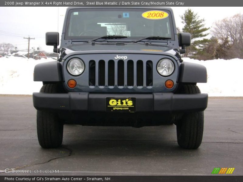 Steel Blue Metallic / Dark Slate Gray/Medium Slate Gray 2008 Jeep Wrangler X 4x4 Right Hand Drive