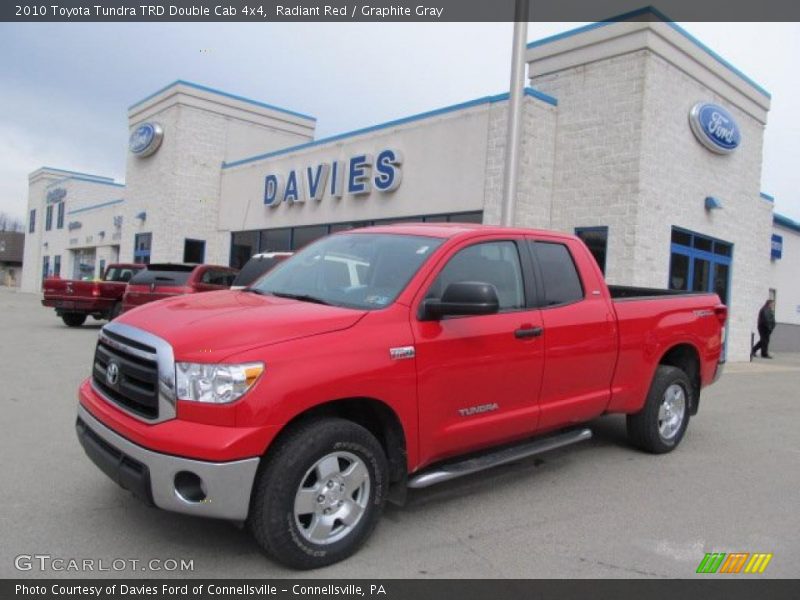 Radiant Red / Graphite Gray 2010 Toyota Tundra TRD Double Cab 4x4